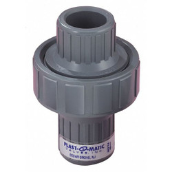 Plast-O-Matic Check Valve,3.8125 in Overall L CKM050V-PP