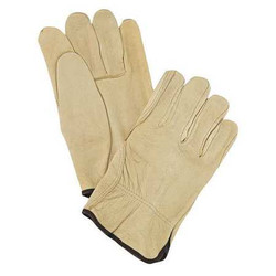 Mcr Safety Pigskin,Driver Gloves,Cream,L,PK12 127-3400L