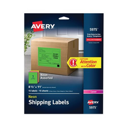 Avery Dennison Flast,Laser Labels,PK15 5975