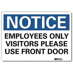 Lyle Notice Sign,5inx7in,Reflective Sheeting U5-1195-RD_7X5
