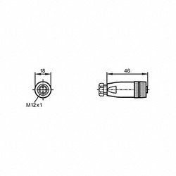 Ifm Wireable M12 connector E18161
