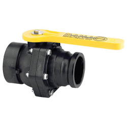 Banjo Manual 2-Way Ball Valve,NPT,Polypro VSF300