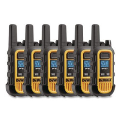 DeWalt® DXFRS300BCH Heavy-Duty Walkie Talkies, 1 W, 22 Channels DXFRS300-BCH6B