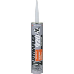 DAP DYNAFLEX 920 10.1 Oz. Premium Exterior Elastomeric Sealant, White 89200