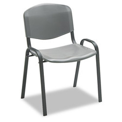 Safco Stacking Chairs,Charcoal w/Blk Frm,PK4 4185CH
