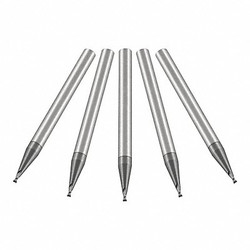 Micro 100 Sq. End Mill,Single End,Carb,0.0050" SME-005-2X