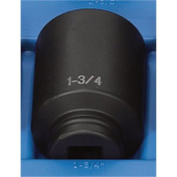 Grey Pneumatic Impact Socket,1-3/4",3/4"D,6pt. D 3056D