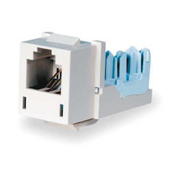 Hubbell Premise Wiring Modular Jack,0.875 in H,Ivory HXJ6TI