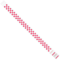 Tyvek Tyvek Wristbands,3/4x10",Pnk,PK500 WR103PK