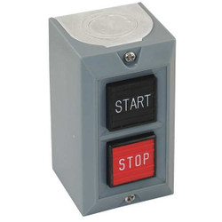 Dayton Control Station, 2 Push Buttons, Blk/Red 20C793