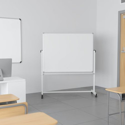 Flash Furniture White Board, 53"W x 62.5"H YU-YCI-003-GG