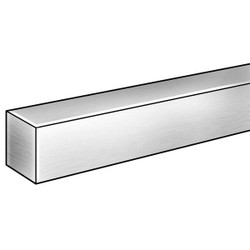 Sim Supply Square Bar Stock,Aluminum,7/8 in Over. W  6ALL6