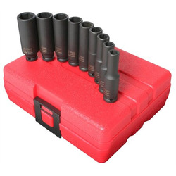 Sunex Deep Metric Socket Impact Set,9 pcs. 1812