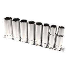 K-Tool International SAE Deep Socket Set,1/2"Dr,6Pt,8 pcs. KTI-23200