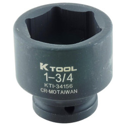 K-Tool International Shallow 6Pt,Impact Socket,3/4"Dr,1-3/4" KTI-34156