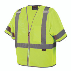Pioneer Short Sleeve Vest with 2" Tape,Green V1023960U-L