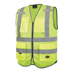 Pioneer Multi Pocket Mesh Vest,Green,5XL V1024860U-5XL