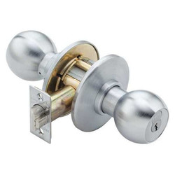 Best Knob Lockset,2-3/4" Backset,Mechanical 8K37R4ASTK626