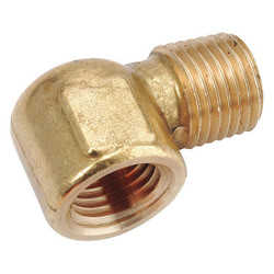 Sim Supply Street Tee,Brass,1/4",FNPT x MNPT x FNPT  706227-04