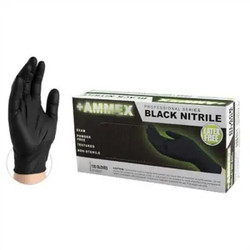 Ammex Gloveplus Powder Free Blck Nitrile Glov AMXGPNB49100