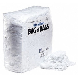 Pig Rags,New White T-Shirt,25 lb. Bag WIP501