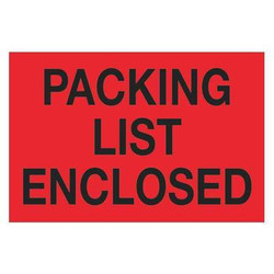 Tape Logic Label,Packing List Enclosed,2x3" DL1202