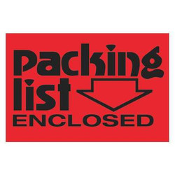 Tape Logic Label,Packg List Enclosed,2x3" DL3611