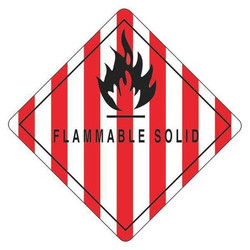 Tape Logic Label,Flammable Solid,4x4" DL5770