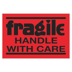 Tape Logic Label,Fragile HWC,2x3" DL3601
