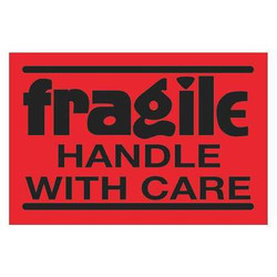 Tape Logic Label,Fragile HWC,2x3" DL3601
