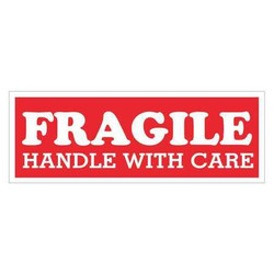 Tape Logic Label,FragileHWC,1-1/2x4" SCL203