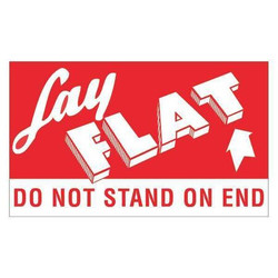 Tape Logic Label,Lay Flat Do Not Stand On End,3x5" DL1420