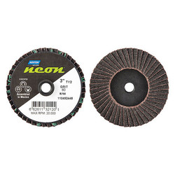 Norton Abrasives Mini Flap Disc,Medium,60 Grit,3" dia. 66261132120
