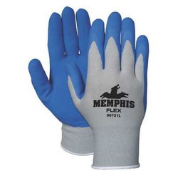Mcr Safety Gloves,Nylon Knit,Medium,Blue/Gray,PK12 MCR 96731M