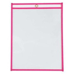 Partners Brand Job Ticket Holders,9x12",Neon Pink,PK15 JTH115PK