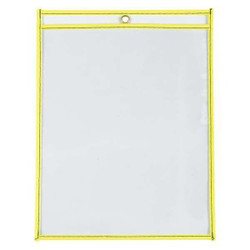 Partners Brand Job Ticket Holders,9x12",NeonYellow,PK15 JTH115YE