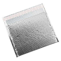 Partners Brand Bubble Mailer,13 3/4x11",Silver,PK48 GBM1311S