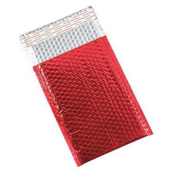 Partners Brand Glamour Bubble Mailers,7.5x11",Red,PK72 GBM0711R
