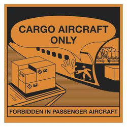 Tape Logic Label,Cargo Aircraft Only,4 1/4x4 1/4" DL1395
