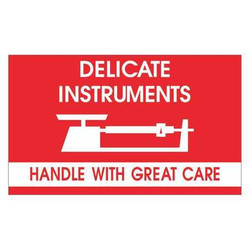 Tape Logic Label,Delicate InstrumentsHWC 3x5" DL1340
