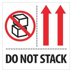 Tape Logic Label,Do Not Stack,4x4" IPM324