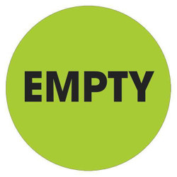Tape Logic Label,Empty,Circle 2" DL1253