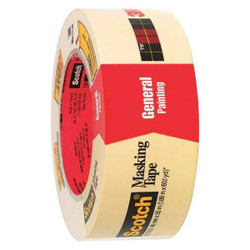 Scotch Masking Tape,2x60 yd.,Natural,PK24 T9372050