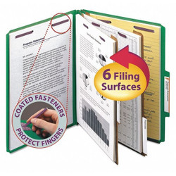 Smead Pressboard Folder,Green,PK10 14033