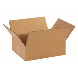 Partners Brand Flat Corrugated Boxes,14x11x4.5",PK25 14114