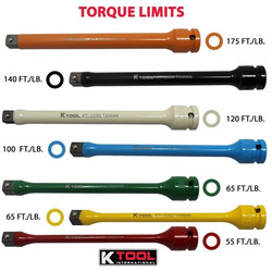 K-Tool International Torque Extension Set 1/2" Dr,7Pc KTI33350