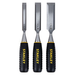 Stanley Chisel Set,Steel,For Wood,(3) Pieces STHT16727