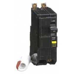 Square D Circuit Breaker,20A,Bolt On,120/240V,2P QOB220GFI