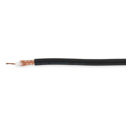 Carol Coaxial Cable,20 AWG,1000 ft.,Black C1142.41.01