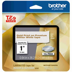 Brother TZe Premium Laminated Tape,24mmx4m,G TZEPR254